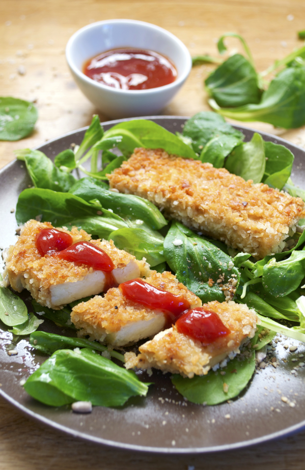Nuggets croustillants de Tofu Katsu et leur sauce vegan Green Cuisine